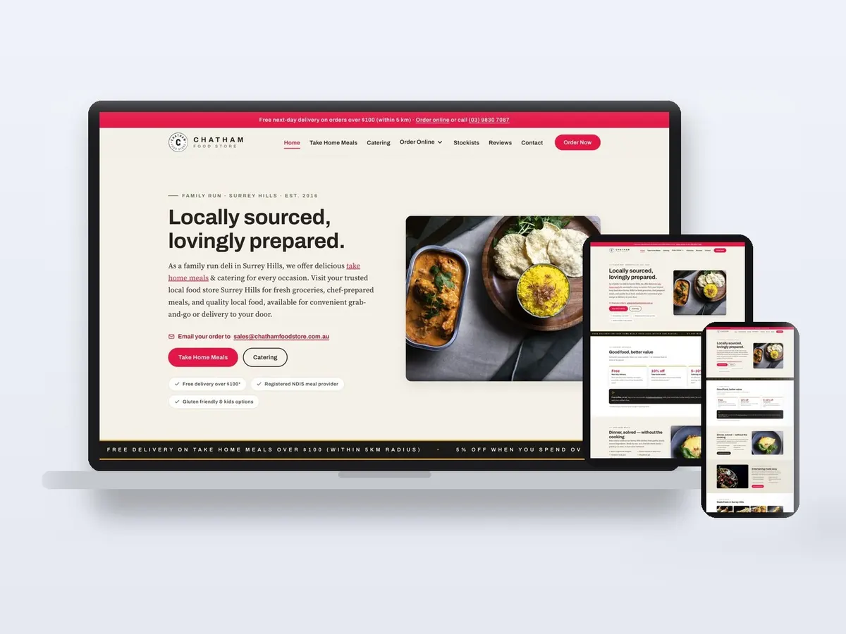 Chatham Food Store - Catering & Food Store Website website