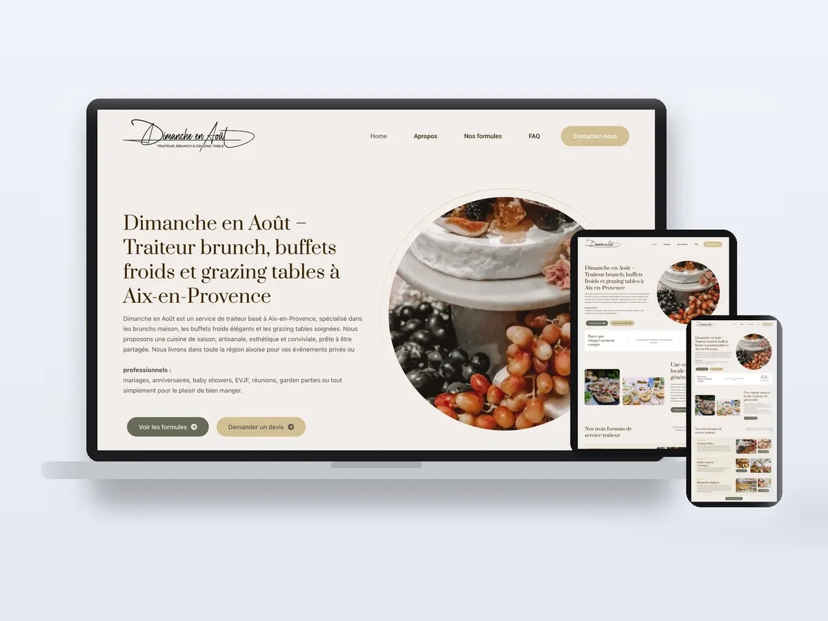 Dimanche en Aout - Catering & Grazing Tables website