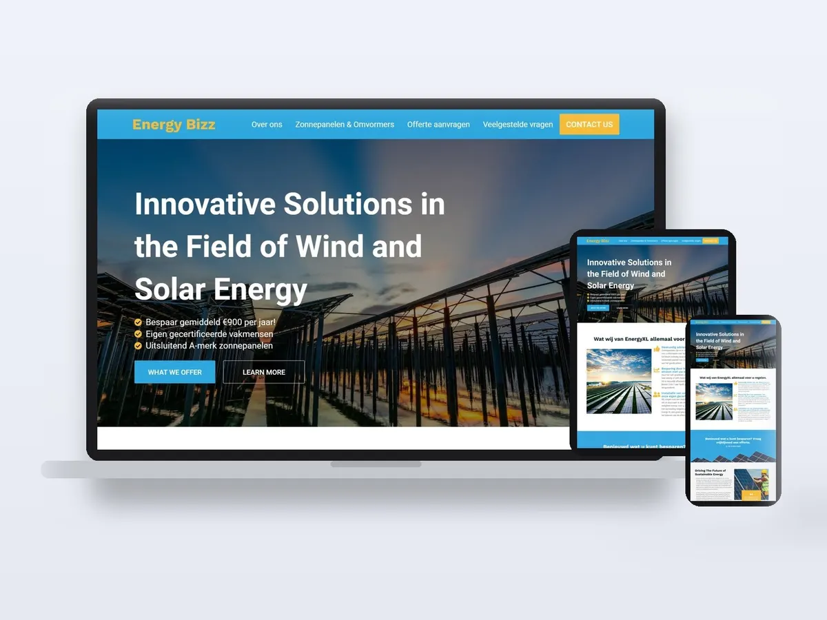 Energy Bizz - Solar & Wind Energy Website website