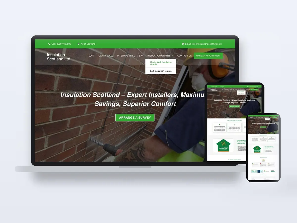 Insulation Scotland - Insulation Company Website website