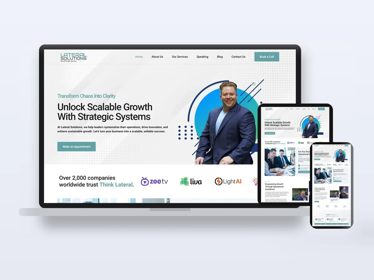 Lateral Solutions - Business Strategy Consulting website