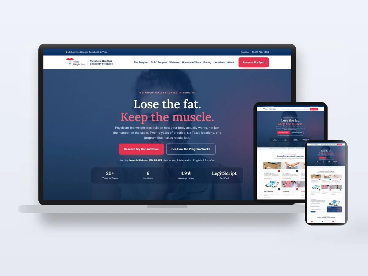 Metabolic Health Clinic - Weight Loss Clinic website