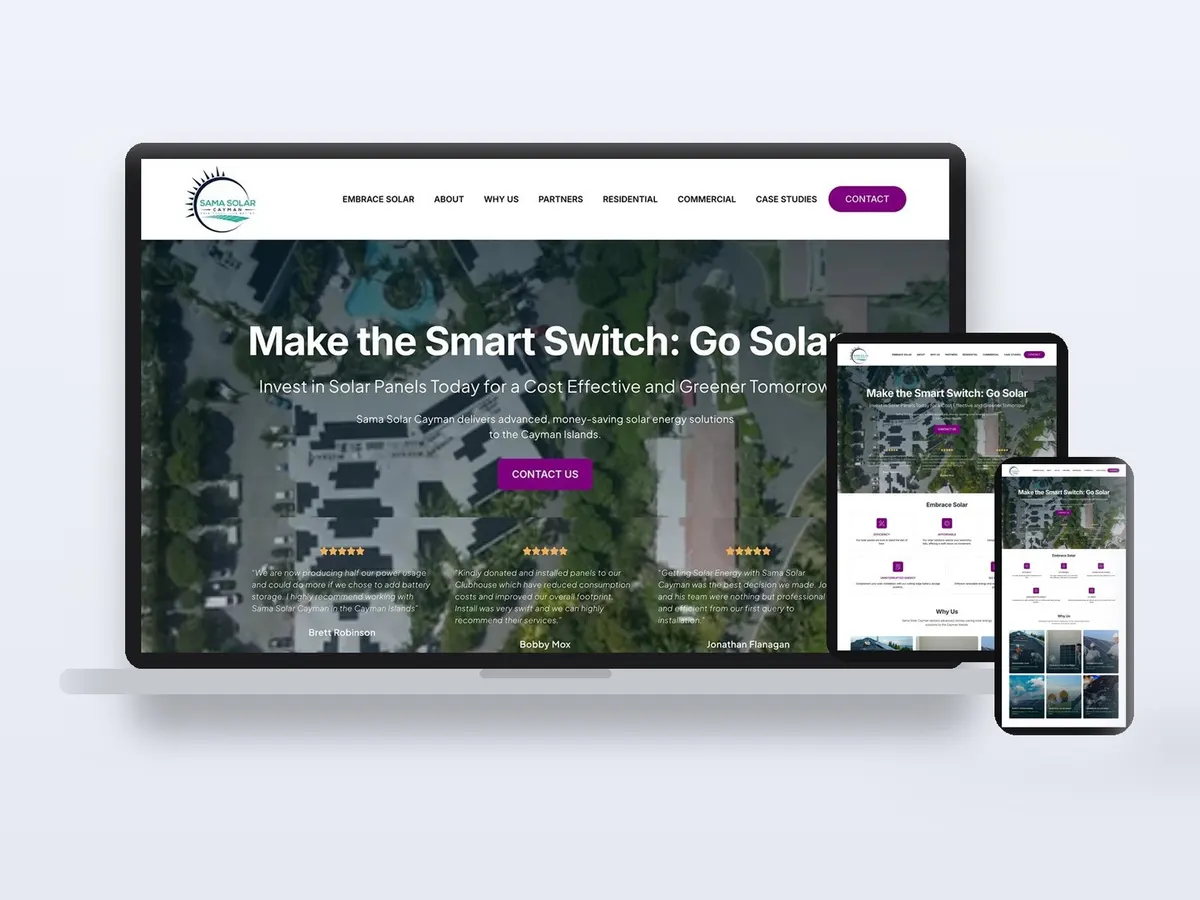 Sama Solar Cayman - Solar Energy Website website