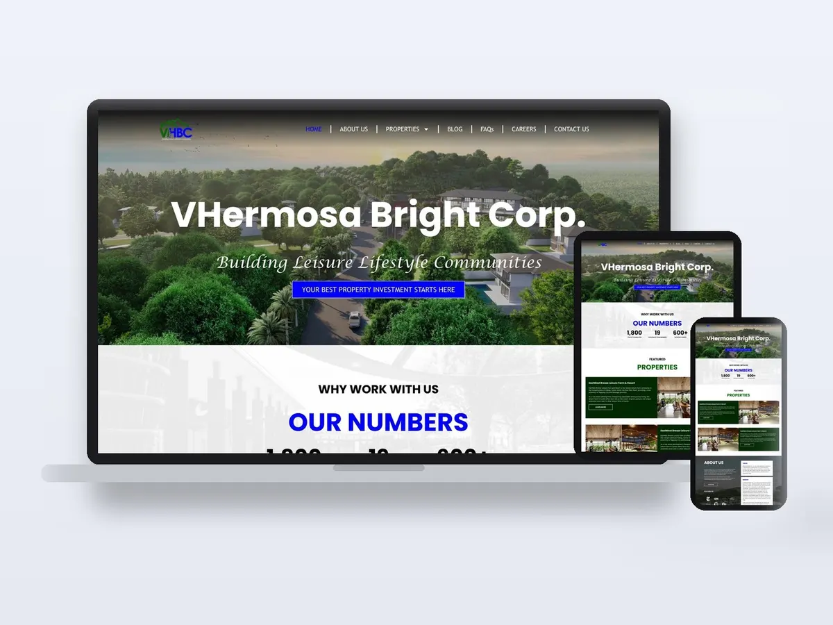 VHermosa Bright Corp - Real Estate Website website